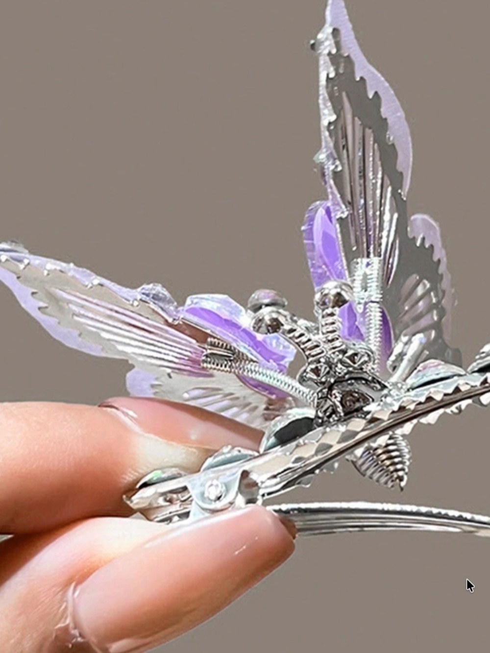 Boho Colorful AB Rhinestones Claw Hair Clip - Picture 6 of 7